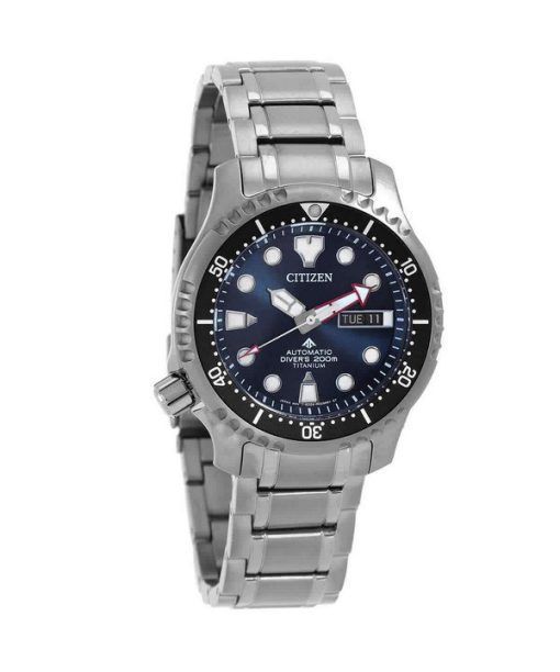 Montre pour homme Citizen Promaster Marine Bracelet en titane Cadran bleu Automatique NY0100-50M 200M