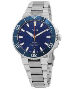 Montre de plongée automatique à cadran bleu Oris Aquis Sun Wukong en édition limitée 01 733 7766 4185-Set 300M pour homme