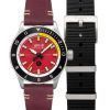 AVI-8 Flyboy Tuskegee Airmen Édition limitée Ramitelli Cadran rouge Quartz AV-4103-04 Montre pour homme avec bracelet supplément