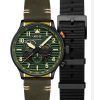 AVI-8 Flyboy Spirit Of Tuskegee Chronographe Édition limitée Roberts Cadran vert Quartz AV-4109-04 Montre pour homme avec bracel