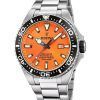 Montre pour homme Festina Diver en acier inoxydable avec cadran orange et quartz F20663-4 200M