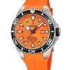 Montre pour homme Festina Diver avec bracelet en caoutchouc et cadran orange à quartz F20664-4 200M