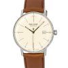 Montre pour homme Iron Annie Bauhaus avec bracelet en cuir et cadran beige à quartz 50445