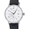 Montre pour homme Iron Annie 100 Jahre Bauhaus avec bracelet en cuir et cadran blanc automatique 50661