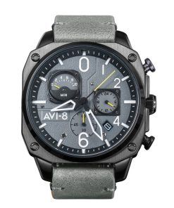 Montre pour homme AVI-8 Hawker Hunter chronographe rétrograde cadran gris mer AV-4052-03