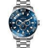 Montre pour homme Invicta Pro Diver Scuba GMT en acier inoxydable avec cadran bleu à quartz 45757 100M