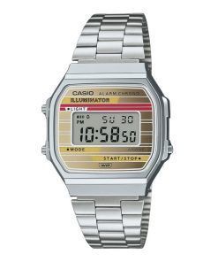 Casio Vintage Heritage Colors Acier inoxydable Cadran multicolore Quartz A168WEHA-9A Montre unisexe