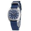 Montre pour homme Hamilton Khaki Aviation Pilot Pioneer avec cadran bleu mécanique H76419941 100M