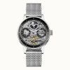 Montre pour homme Ingersoll The Jazz Sun and Moon Phase en acier inoxydable squelette avec cadran noir automatique I07708