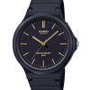 Montre pour homme Casio Standard analogique avec bracelet en résine et cadran noir à quartz MW-240-1E2V