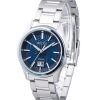 Montre pour homme Seiko Sports en acier inoxydable avec cadran bleu et quartz SUR559P1 100M