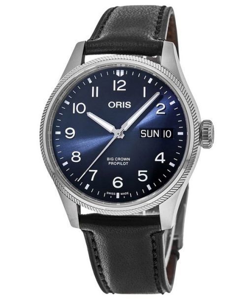 Montre pour homme Oris Big Crown ProPilot Big Date avec cadran bleu automatique 01 752 7760 4065-07 5 22 08LC 100M