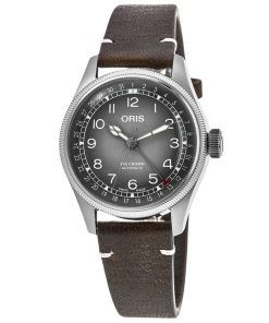 Montre pour homme Oris Big Crown x Cervo Volante avec bracelet en cuir et cadran gris automatique 01 754 7779 4063-Set