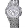 Montre pour homme Bulova Octava Crystal Accents, cadran multifonction argenté, quartz 96C134