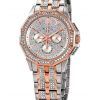 Montre pour homme Bulova Octava Crystal Accents, cadran multifonction argenté bicolore, quartz 98C133