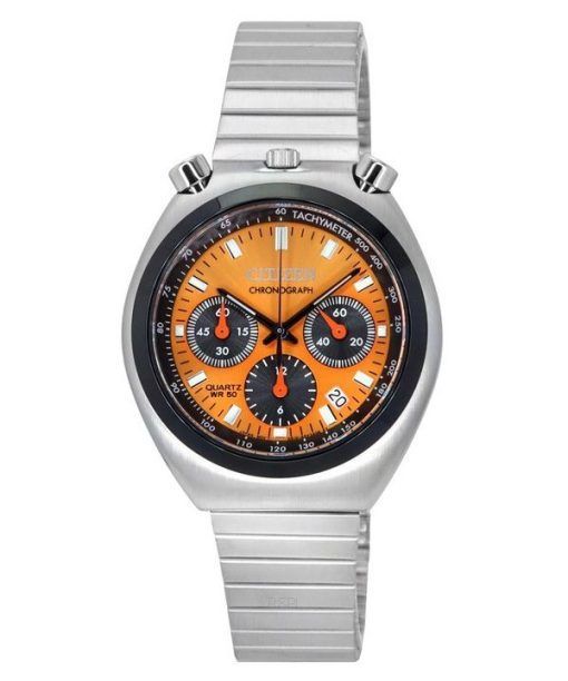 Montre pour homme Citizen Bullhead Tsnuo Chronograph Limited Edition en acier inoxydable avec cadran orange et quartz AN3660-81X