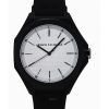 Montre pour homme Armani Exchange avec bracelet en silicone et cadran blanc à quartz AX4600