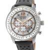 Montre pour homme Citizen chronographe bracelet en cuir cadran gris Eco-Drive CA4500-24H 100M