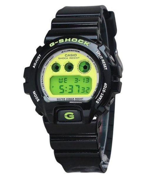 Montre pour homme Casio G-Shock Digital noir à base de résine biologique avec bracelet à quartz DW-6900RCS-1 200M