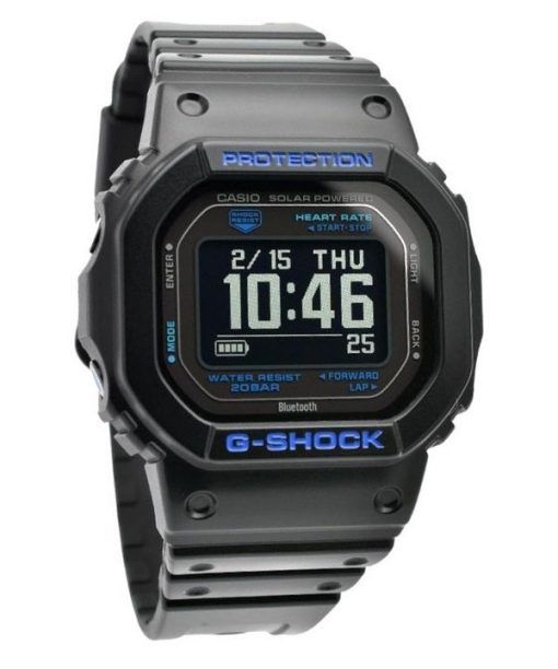 Casio G-Shock G-Squad Digital Smartphone Link Bluetooth Bio-Based Resin Solar DW-H5600-1A2 200M Montre pour homme