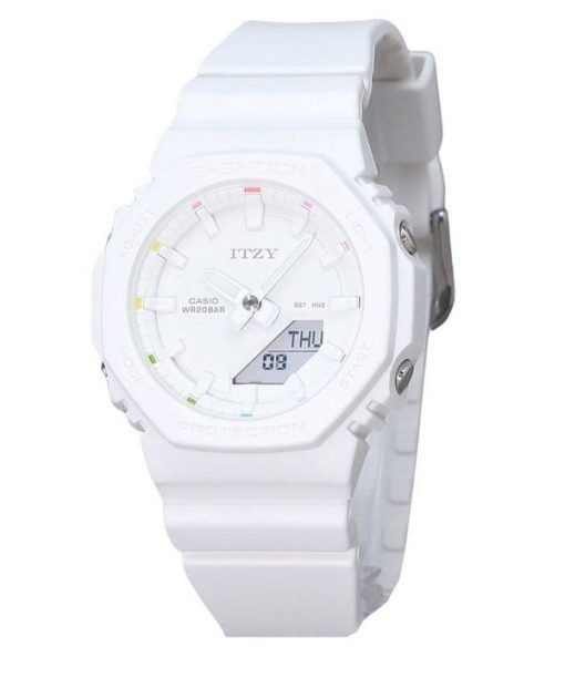 Montre pour femme Casio G-Shock analogique numérique ITZY Collaboration cadran blanc Quartz GMA-P2100IT-7A 200M