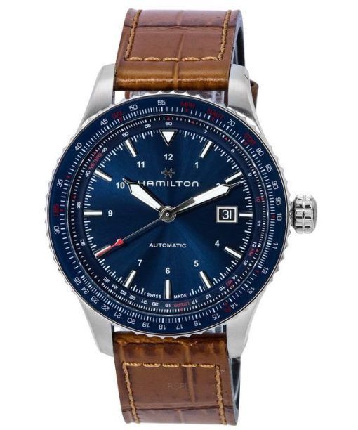 Hamilton Khaki Aviation Converter Cadran Bleu Automatique H76645540 100M Montre Homme