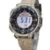 Montre pour homme Casio ProTrek Climber Line numérique bracelet en silicone beige Tough Solar PRG-340SC-5 100M