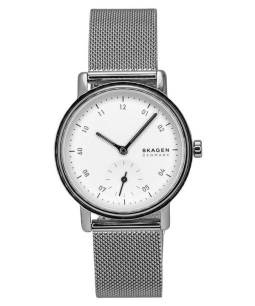 Montre pour femme Skagen Kuppel Lille en acier inoxydable avec cadran blanc et quartz SKW3100