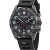 Montre pour homme Victorinox Swiss Army Fieldforce Sport chronographe bracelet en caoutchouc cadran gris Quartz 241891 100M