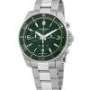 Montre pour homme Victorinox Swiss Army Maverick Chronographe en acier inoxydable Cadran vert Quartz 241946 100M