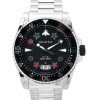 Montre pour homme Gucci Dive en acier inoxydable avec cadran noir et quartz YA136221 200M