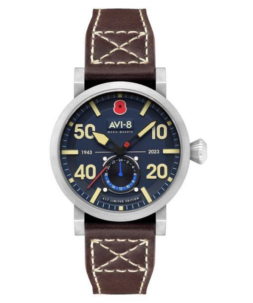 Montre pour homme AVI-8 Dambuster 80e anniversaire Royal British Legion Meca-Quartz édition limitée bleu marine AV-4108-RBL-02