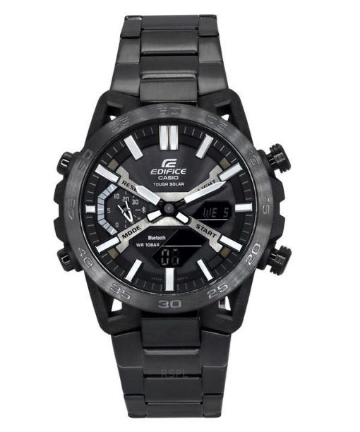 Montre pour homme Casio Edifice Sospensione analogique numérique Link Tough Solar ECB-2000DC-1B 100M