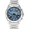 Montre pour homme Casio Edifice analogique standard chronographe en acier inoxydable cadran bleu quartz EFR-526D-2A 100M