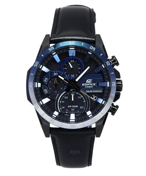 Montre pour homme Casio Edifice Nighttime Drive Series chronographe analogique cadran noir solaire EQS-940NL-1A 100M