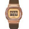 Montre pour femme Casio G-Shock Digital Brown Ion Plaqué Lunette en résine biosourcée Quartz GM-S5600UBR-5 200M