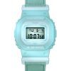 Montre Casio G-Shock Digital Organic Blue Cloth Strap à quartz en résine biosourcée GMD-S5600CT-3 200M pour femme