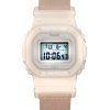 Montre pour femme Casio G-Shock Digital avec bracelet en tissu rose biologique et résine biosourcée GMD-S5600CT-4 200M