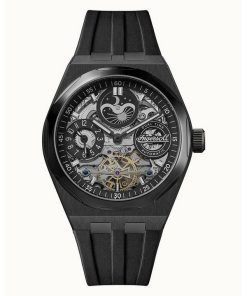 Montre Ingersoll The Broadway Moonphase Dual Time avec cadran squelette noir automatique I12908 pour homme