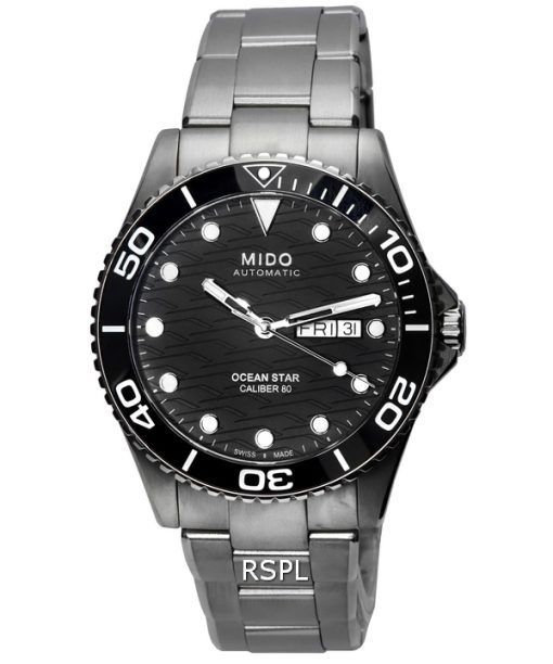 Mido Ocean Star 200C Titane Noir Cadran Automatique Diver's M042.430.44.051.00 M0424304405100 200M Montre Homme