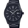 Montre pour homme Casio Standard analogique en acier inoxydable plaqué ionique noir avec cadran noir à quartz MTP-VD03B-1A