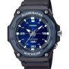 Montre pour homme Casio Standard analogique avec bracelet en résine et cadran bleu à quartz MW-620H-2AV 100M