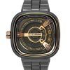 Montre automatique pour homme Sevenfriday M-Series en acier inoxydable avec cadran noir M2/02M SF-M2-02M