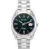 Montre automatique pour homme Bulova Surveyor en acier inoxydable avec cadran vert 96B429