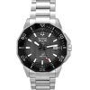 Montre pour homme Bulova Marine Star en acier inoxydable avec cadran noir et quartz de précision 96B434 200M