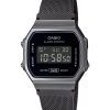 Casio Vintage Digital Bracelet en maille d',acier inoxydable Quartz A168WEMB-1B Montre unisexe