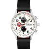 AVI-8 Hawker Hurricane Classic Chronograph Airfix Edition Deco Bracelet en cuir gris Cadran blanc AV-4011-1C Montre pour homme