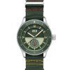 Montre pour homme AVI-8 Flyboy Airmaster Sector Meca-Quartz Vert Bracelet en nylon vert Cadran vert AV-4112-02