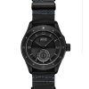 Montre pour homme AVI-8 Flyboy Airmaster Sector Meca-Quartz Bracelet en nylon noir de jais Cadran noir AV-4112-05