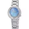 Montre pour femme Citizen L Arcly Eco-Drive Diamond Accents en acier inoxydable avec cadran en nacre bleue EM1110-81N